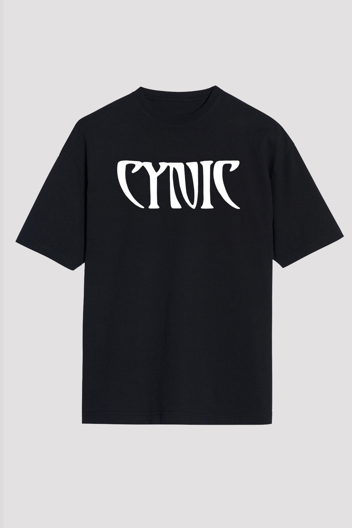 Cynic Siyah Unisex Oversize Tişört T-Shirt