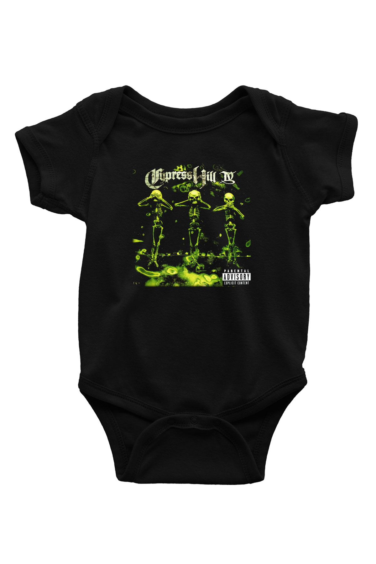 Cypress Hill Baskılı Siyah Bebek Body - Zıbın