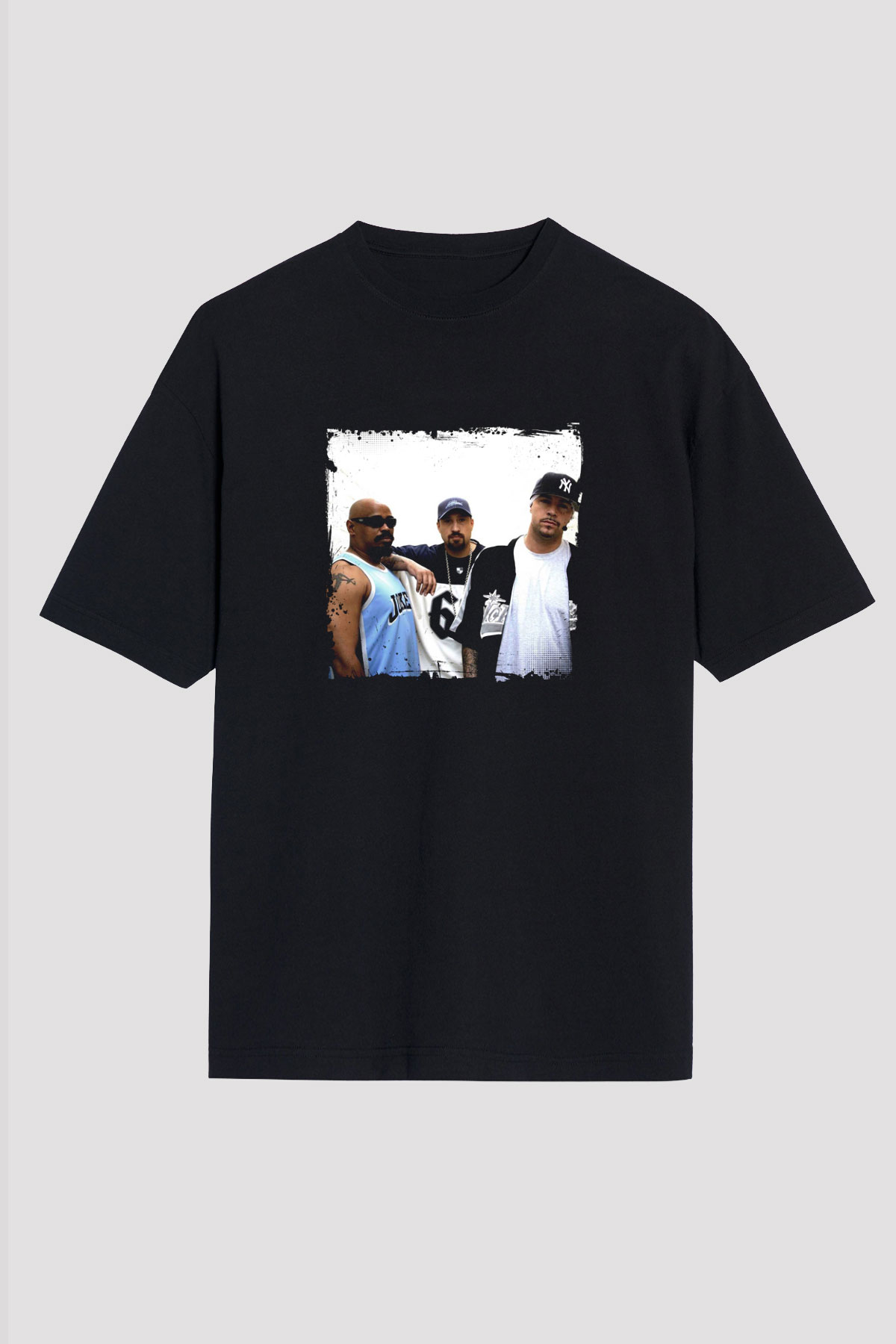 Cypress Hill Baskılı Unisex Oversize Siyah Tişört