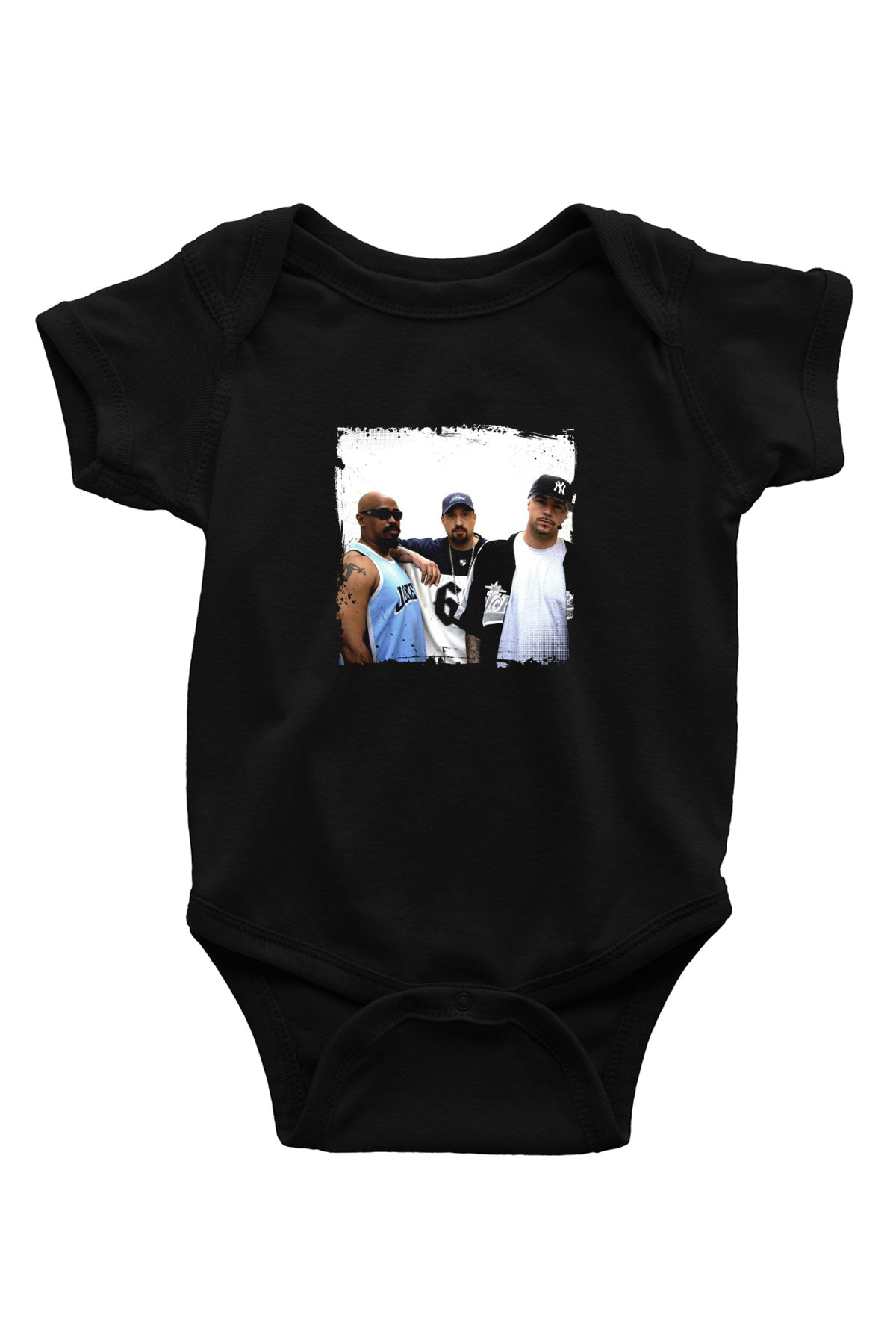 Cypress Hill Baskılı Unisex Siyah Bebek Body - Zıbın