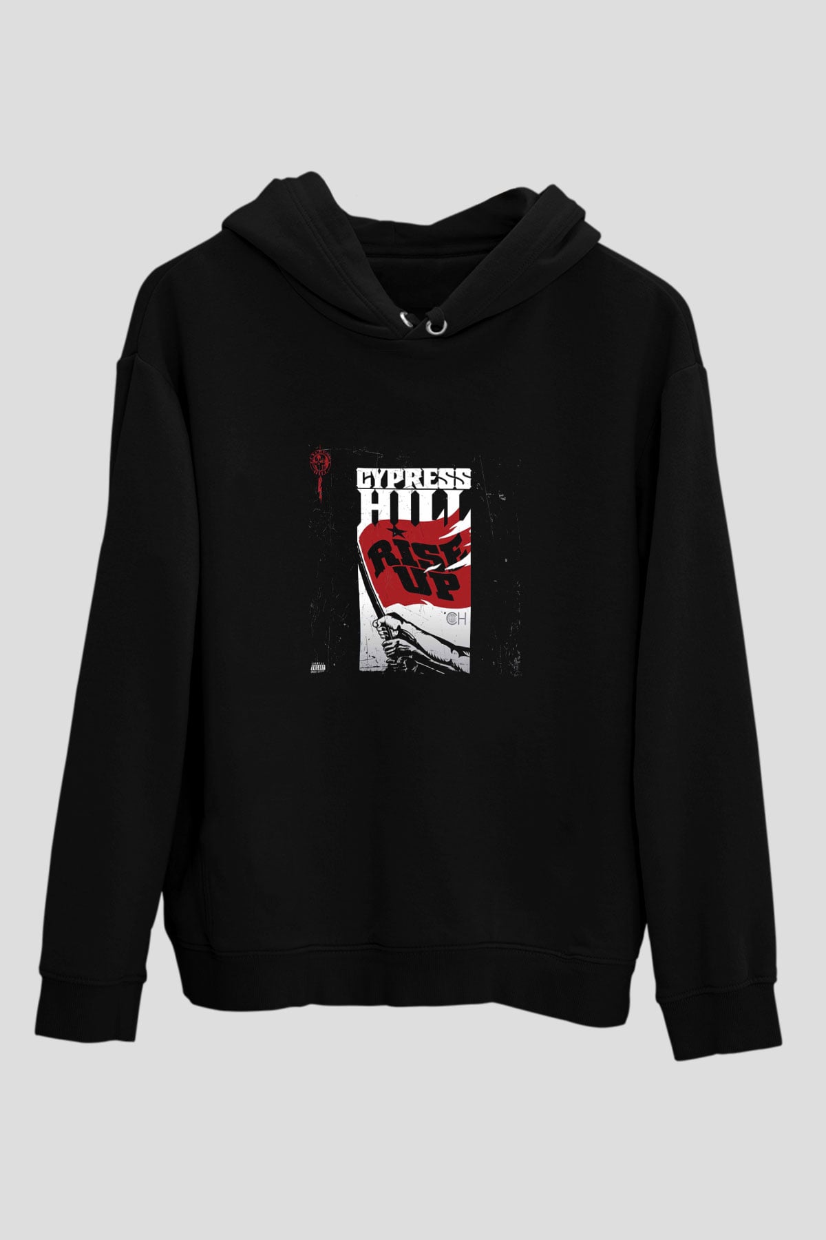 Cypress Hill Baskılı Unisex Siyah Hoodie