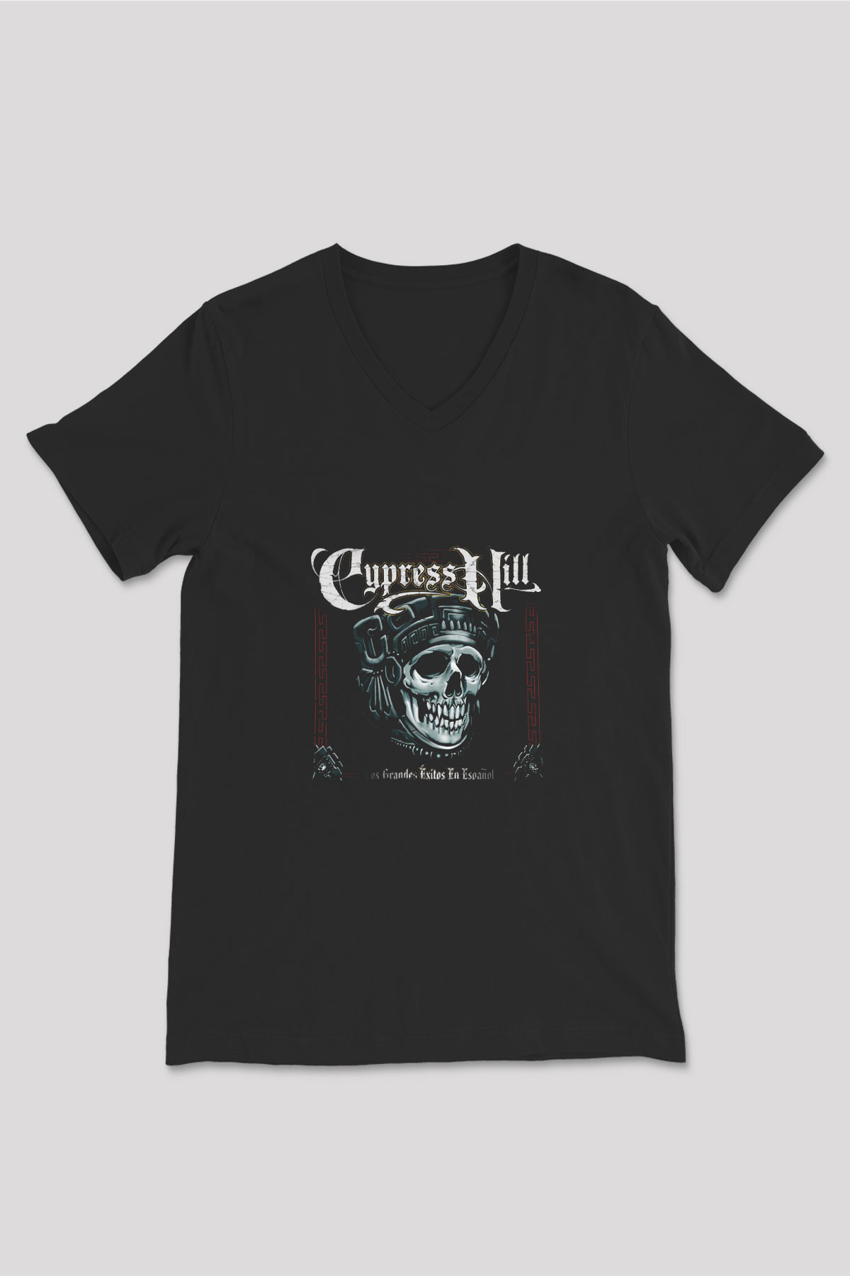 Cypress Hill Baskılı Unisex Siyah V Yaka Tişört