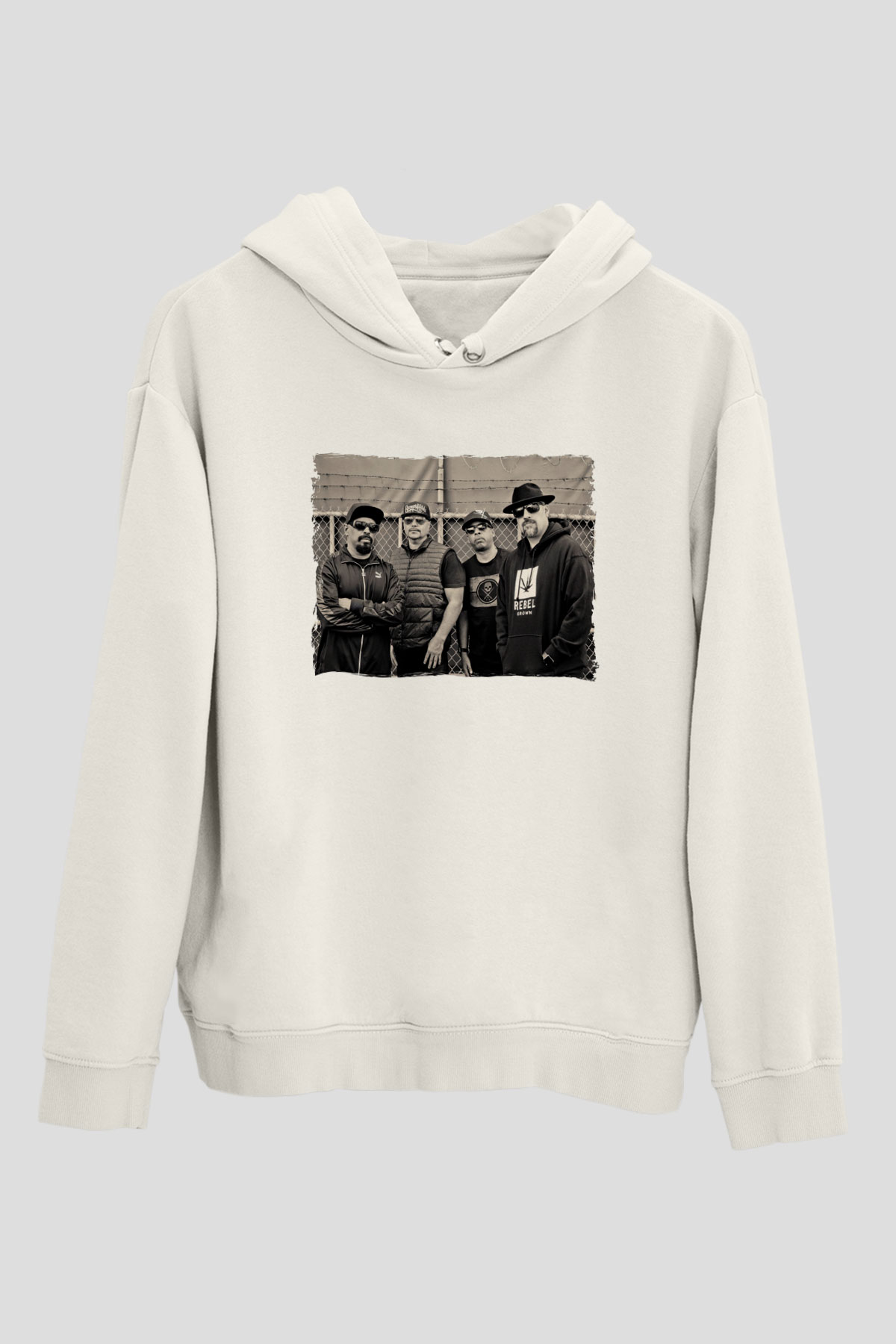 Cypress Hill Beyaz Unisex Kapüşonlu Sweatshirt