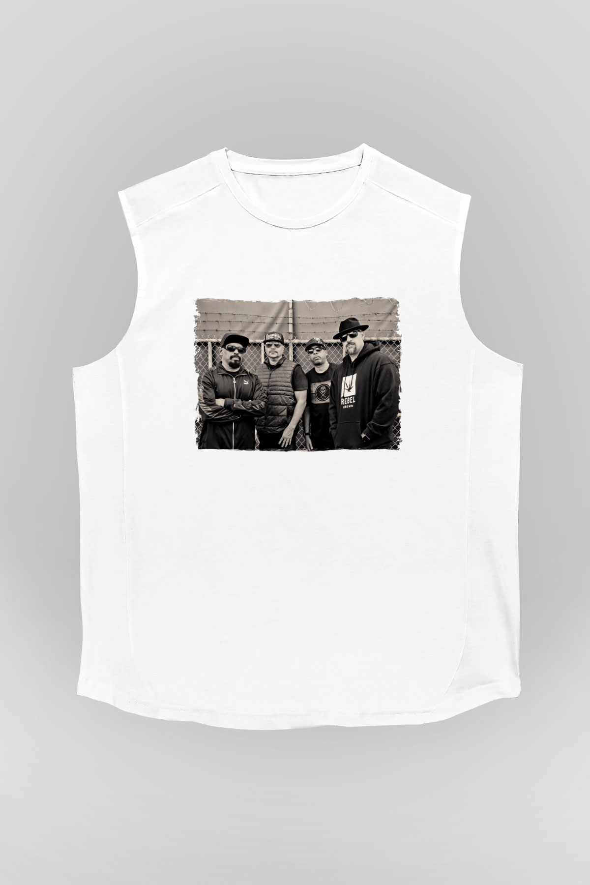 Cypress Hill Beyaz Unisex Kolsuz Tişört