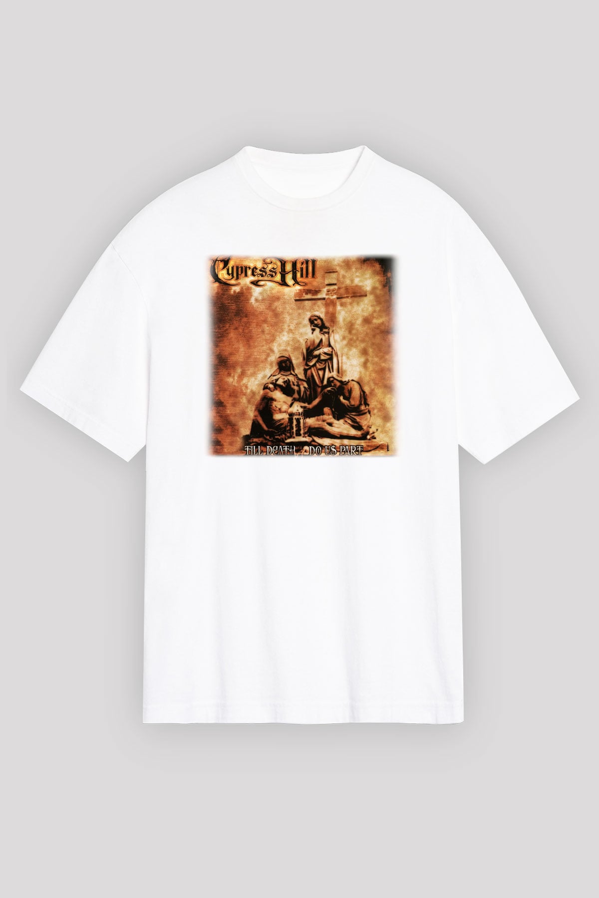 Cypress Hill Beyaz Unisex Oversize Tişört T-Shirt