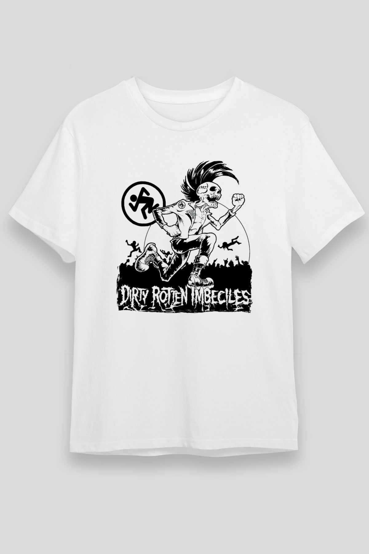 D.R.I Beyaz Unisex Tişört T-Shirt - TişörtFabrikası