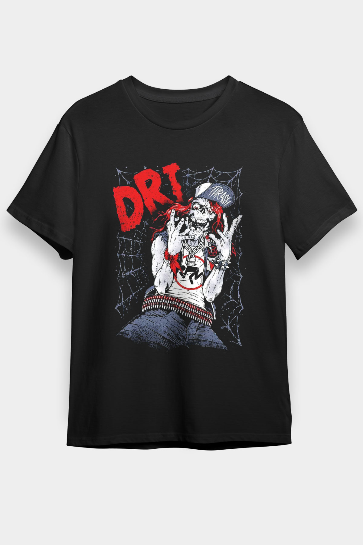 D.R.I Siyah Unisex Tişört T-Shirt - TişörtFabrikası