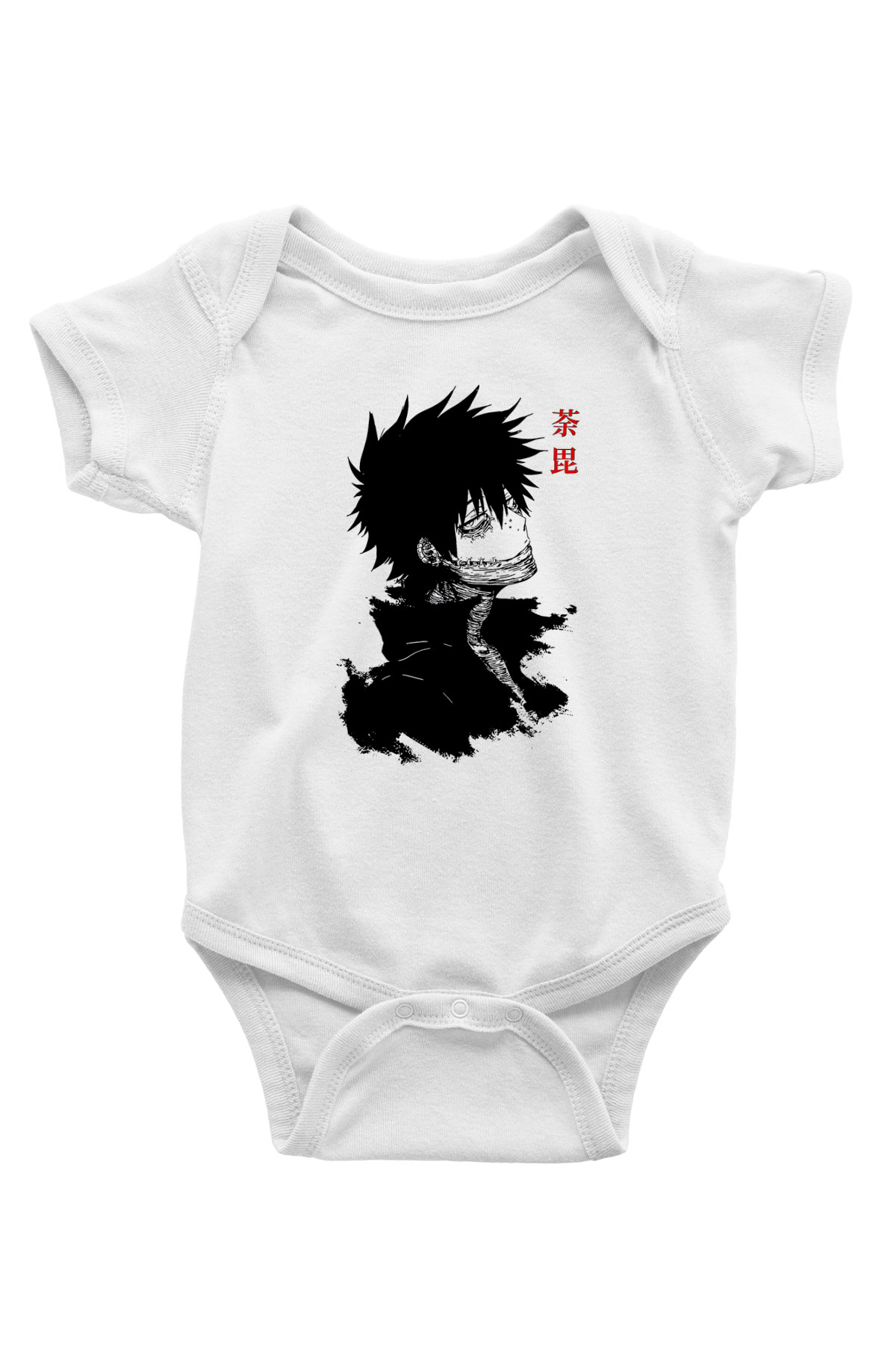 Dabi Baskılı Beyaz Unisex Bebek Body - Zıbın