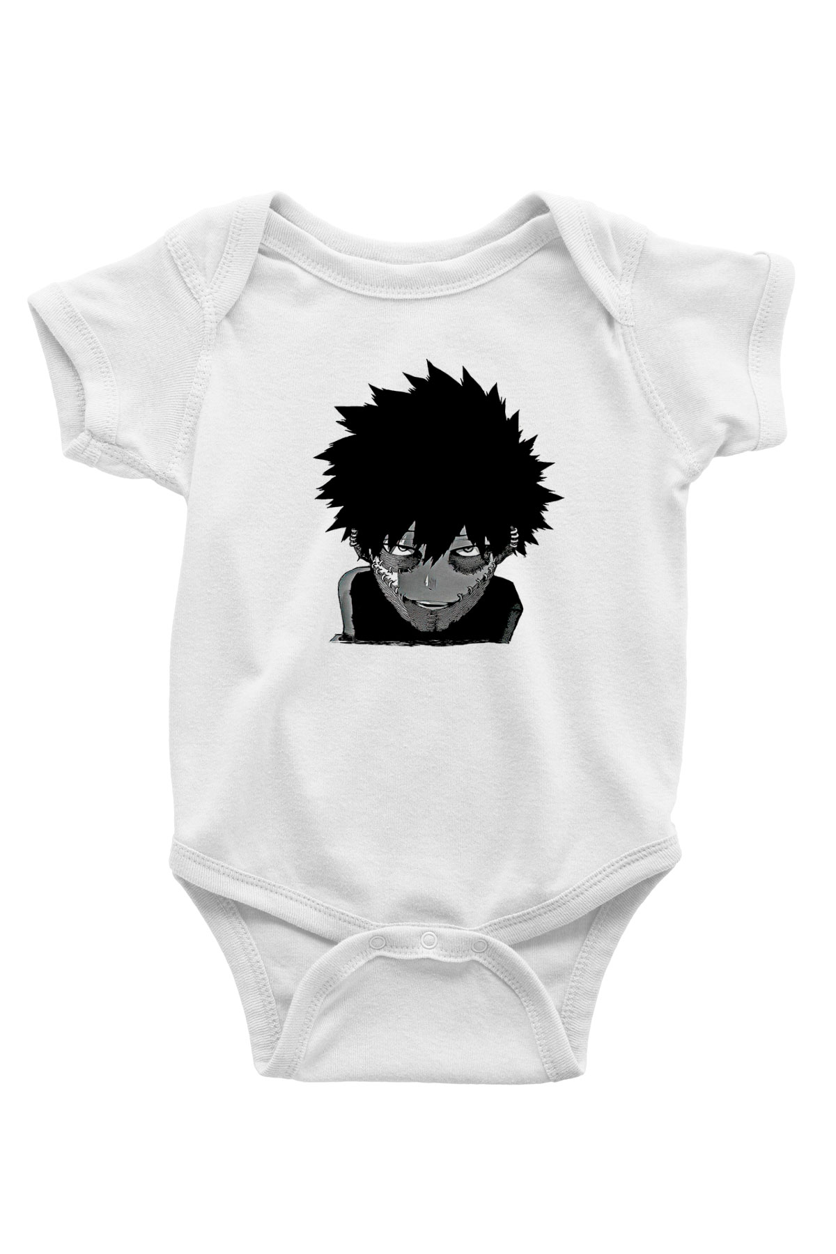 Dabi Baskılı Beyaz Unisex Bebek Body - Zıbın