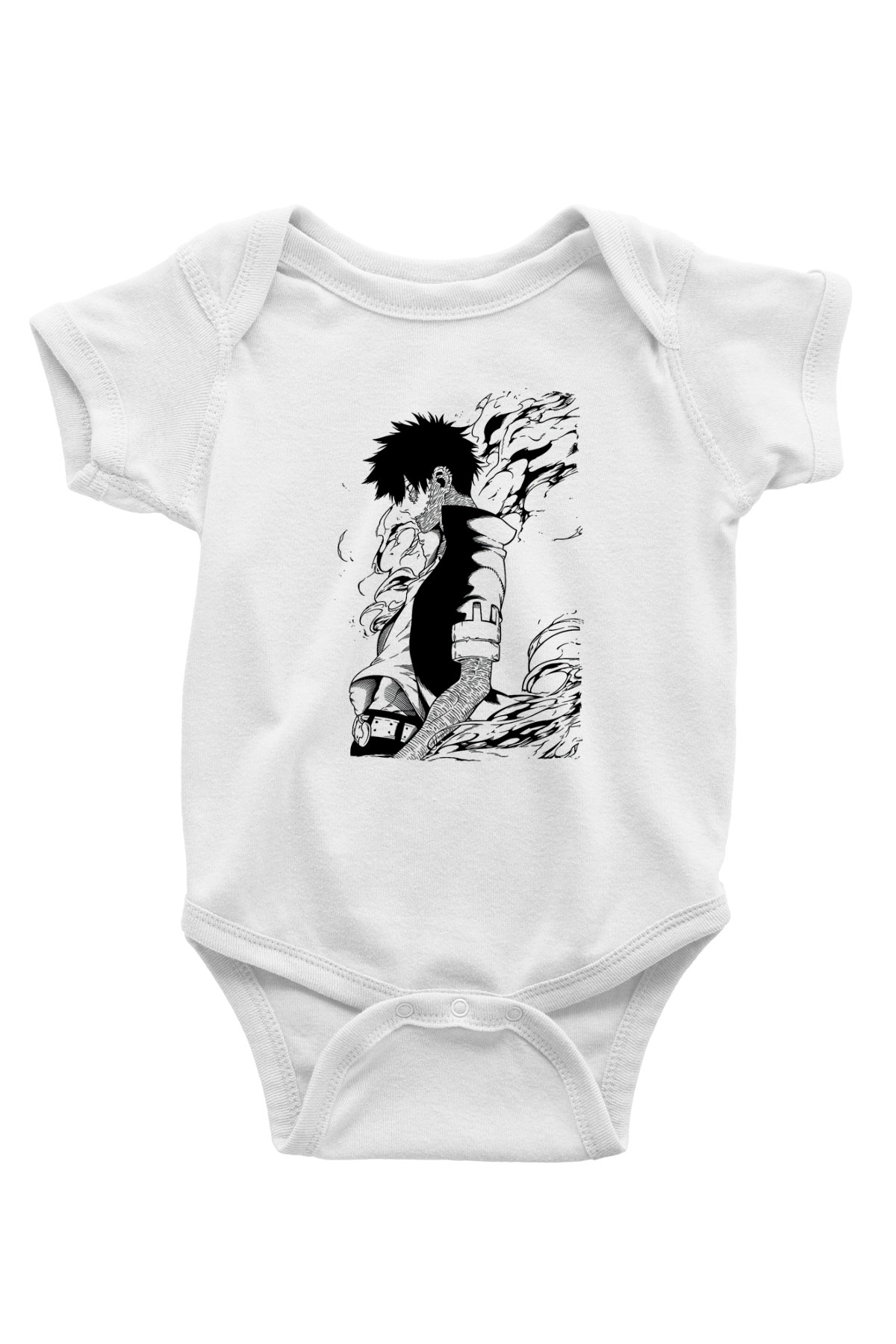 Dabi Baskılı Beyaz Unisex Bebek Body - Zıbın