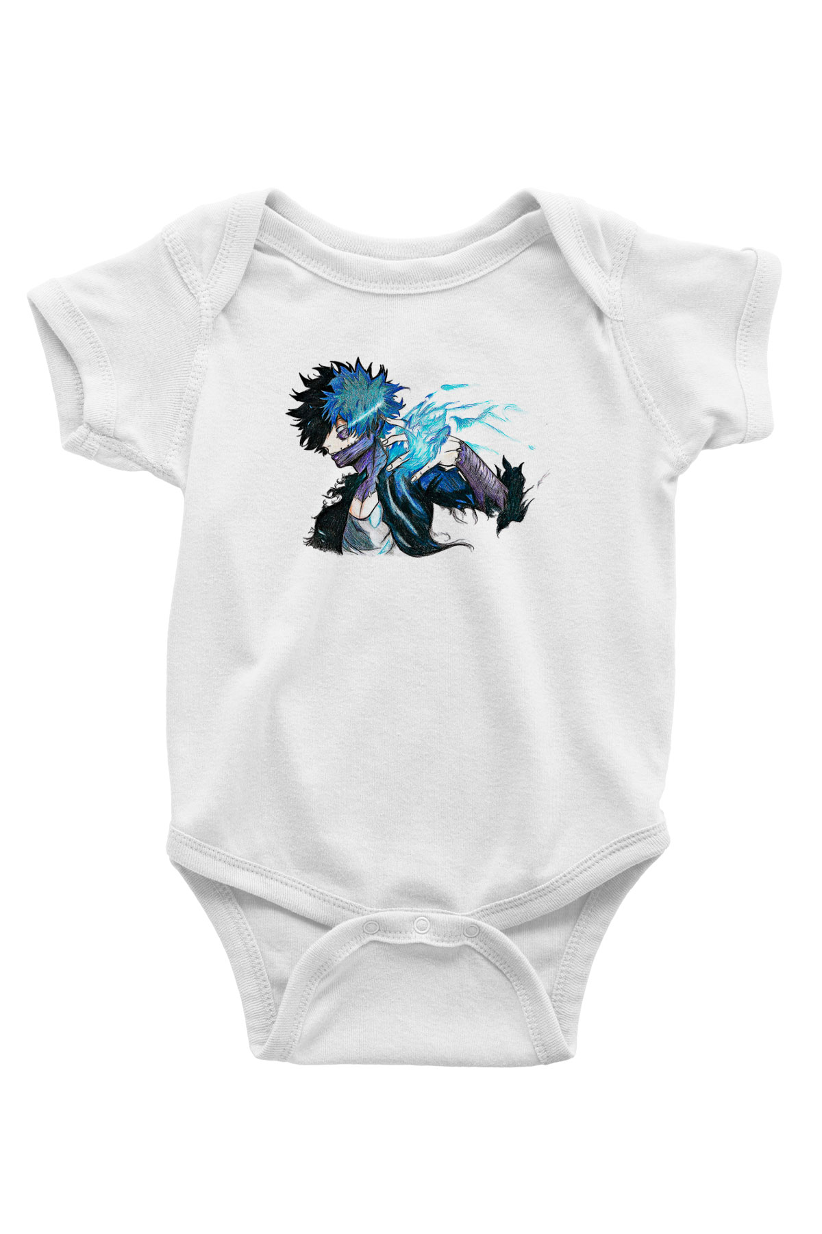 Dabi Baskılı Beyaz Unisex Bebek Body - Zıbın