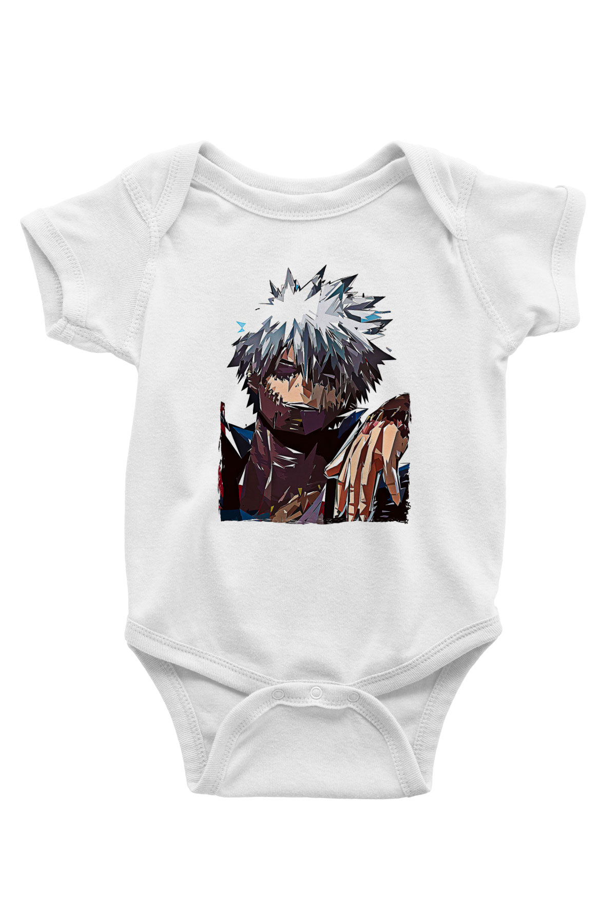 Dabi Baskılı Beyaz Unisex Bebek Body - Zıbın