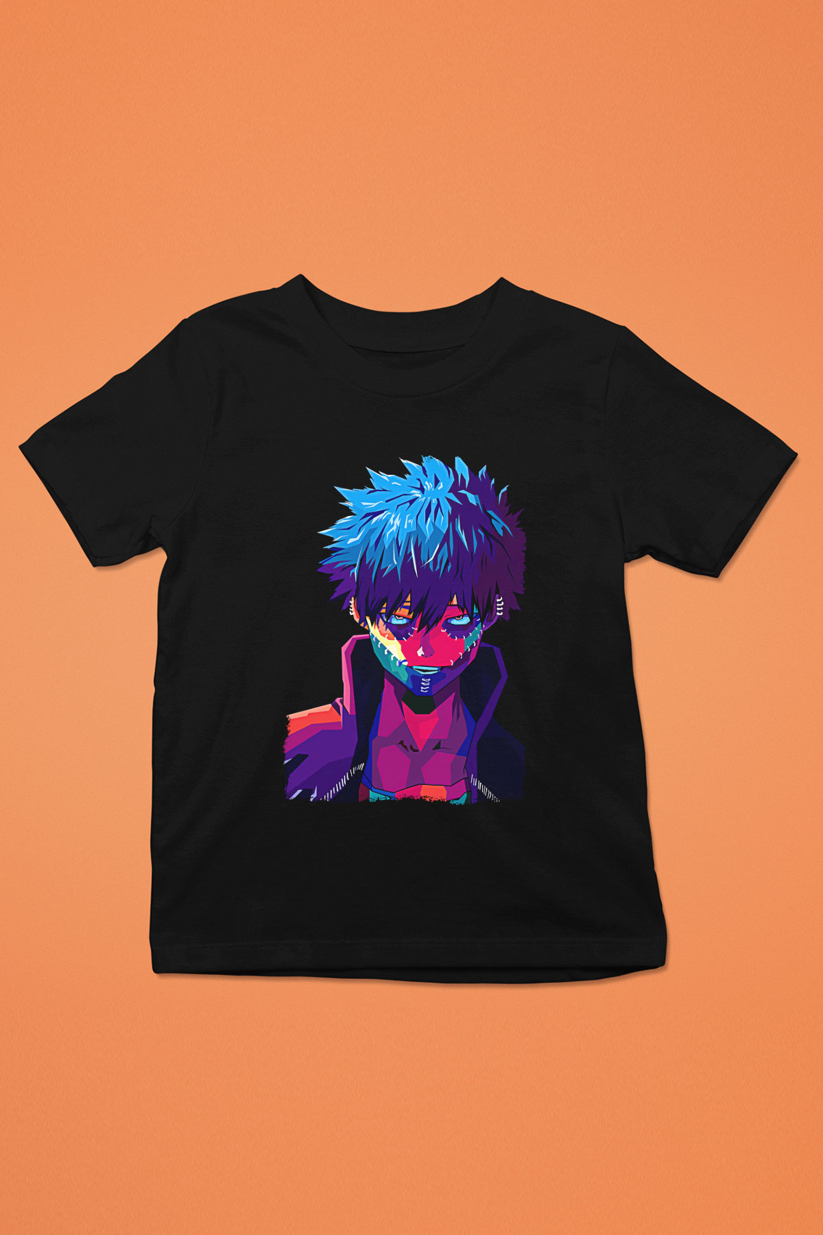 Dabi Baskılı Unisex Siyah Çocuk Tişört - Tshirt