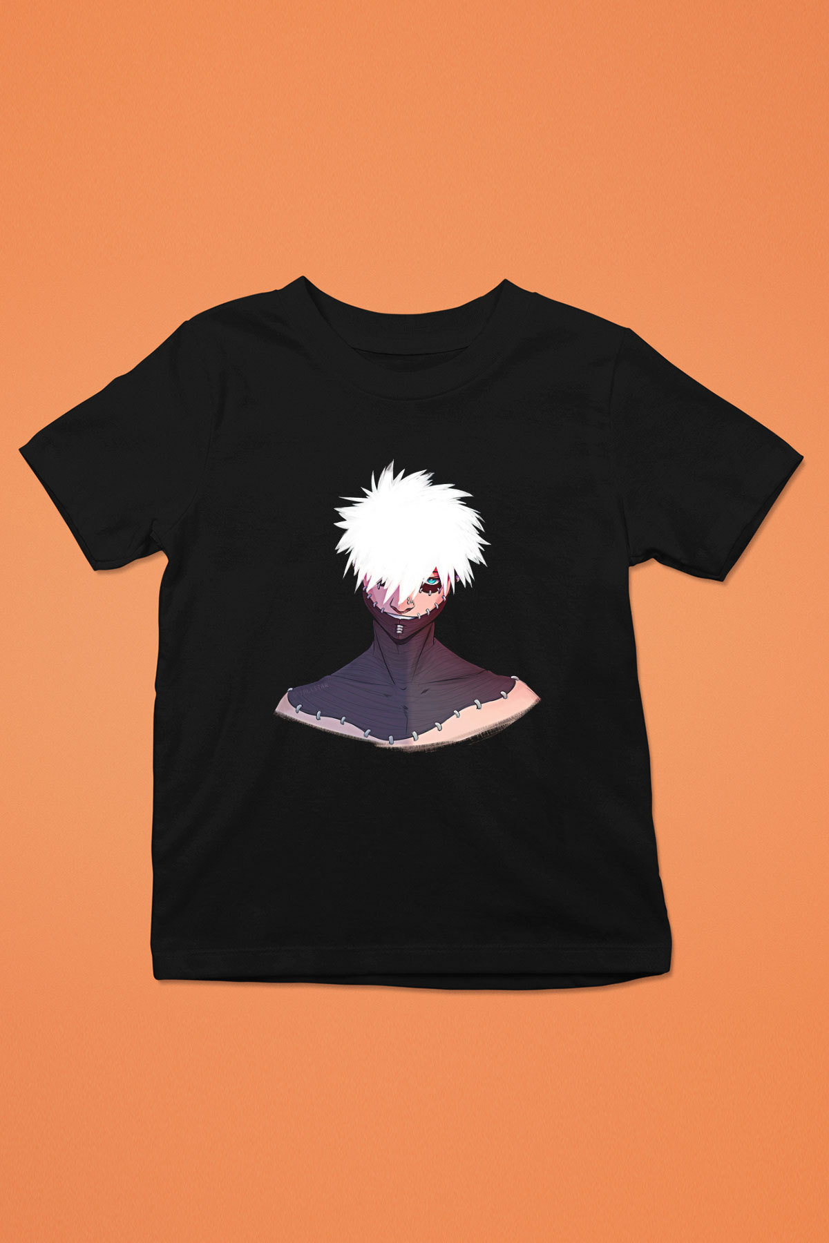 Dabi Baskılı Unisex Siyah Çocuk Tişört - Tshirt