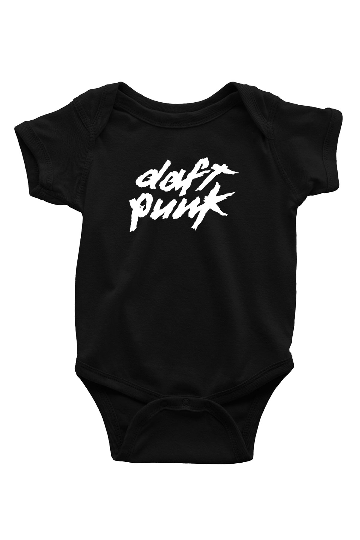Daft Punk Baskılı Siyah Bebek Body - Zıbın
