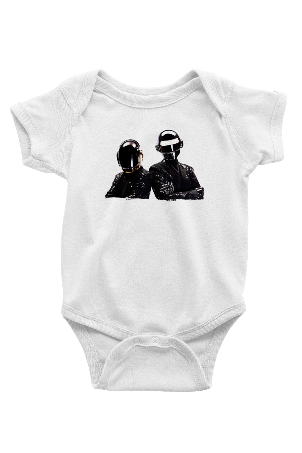 Daft Punk Beyaz Bebek Body - Zıbın