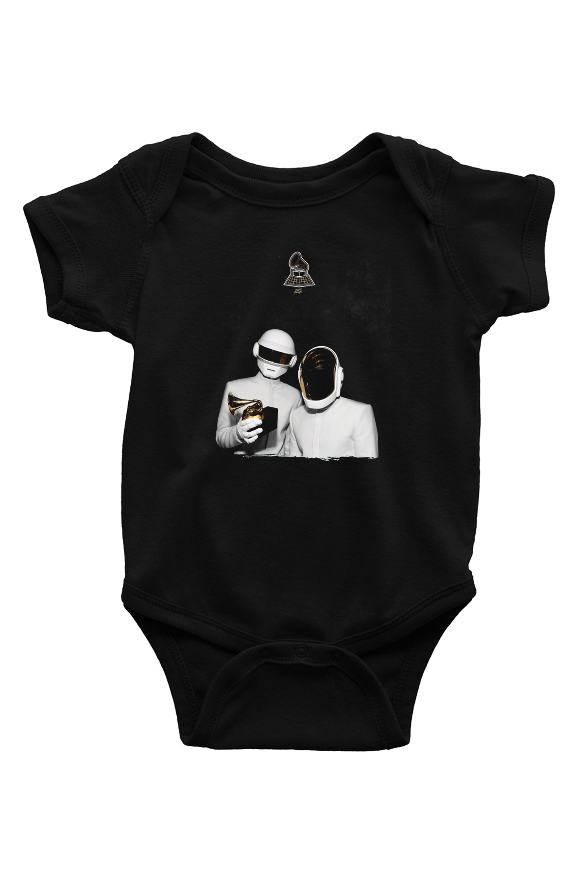 Daft Punk Siyah Bebek Body - Zıbın