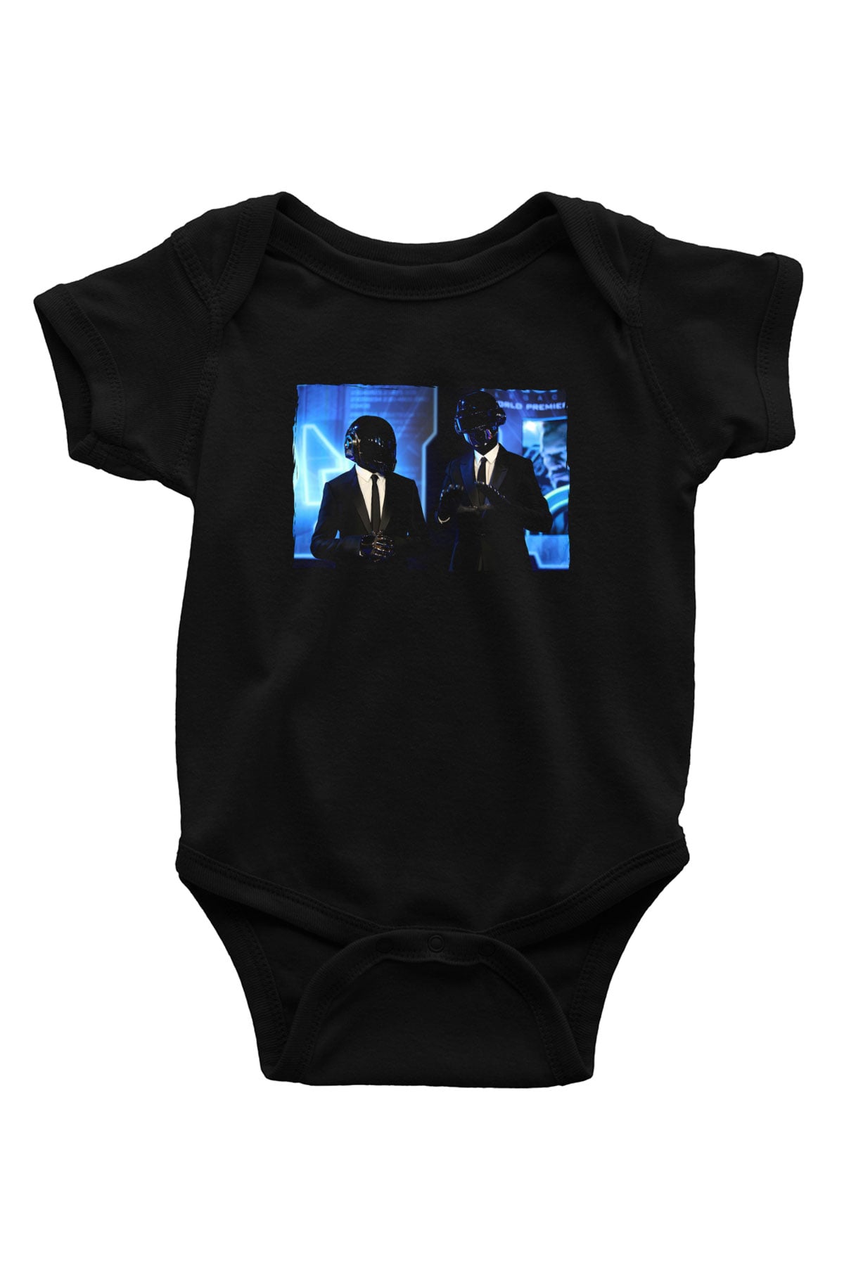 Daft Punk Siyah Bebek Body - Zıbın