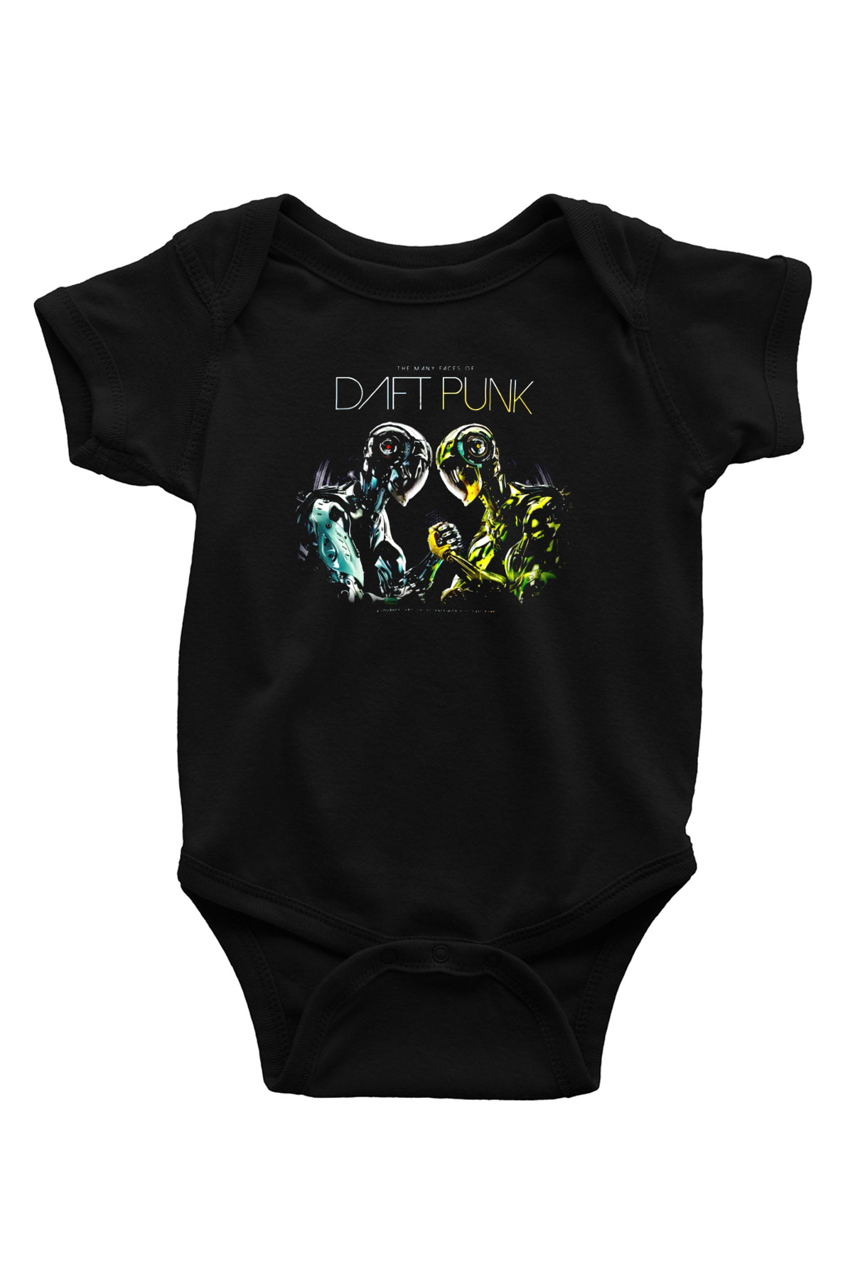 Daft Punk Siyah Bebek Body - Zıbın