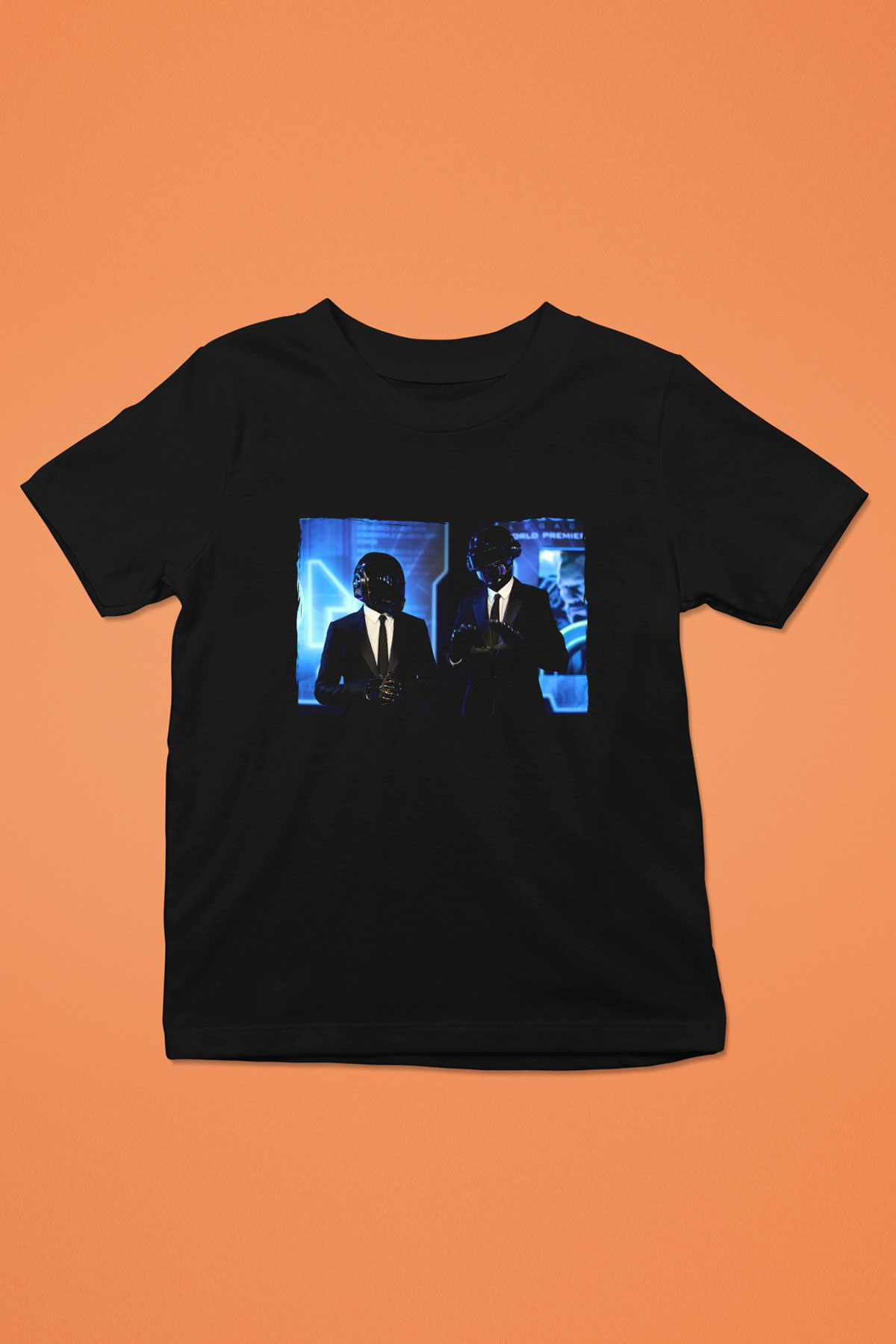 Daft Punk Siyah Unisex Çocuk Tişört