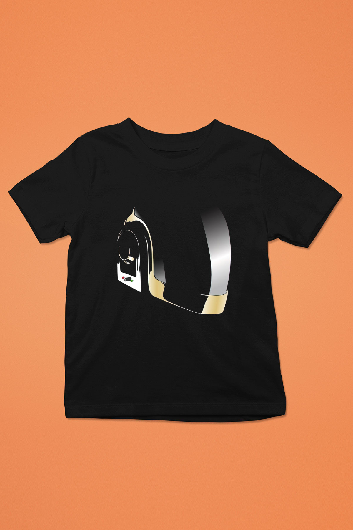 Daft Punk Siyah Unisex Çocuk Tişört