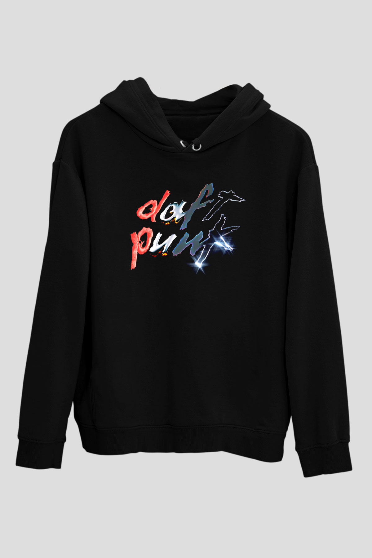 Daft Punk Siyah Unisex Hoodie