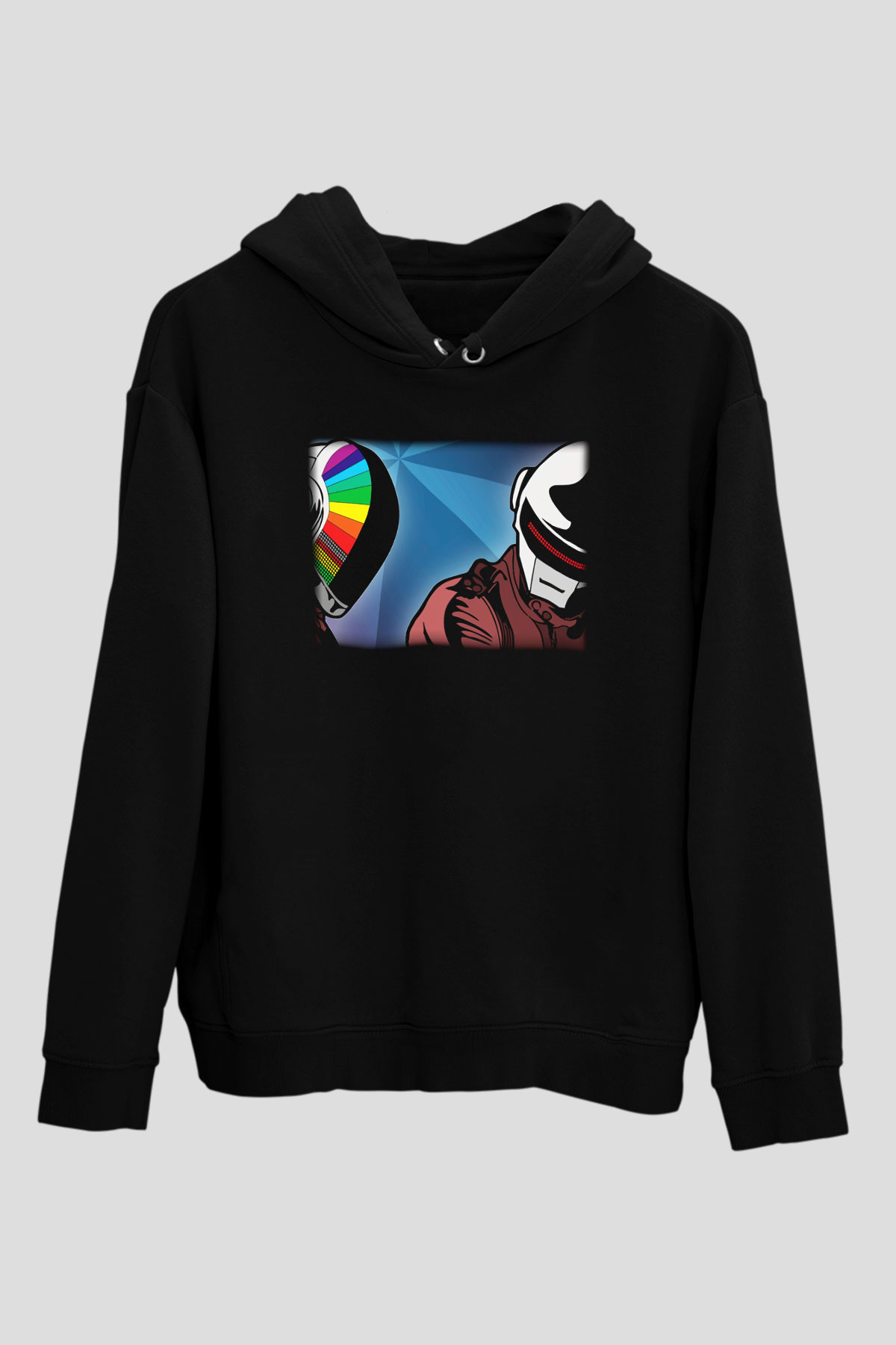 Daft Punk Siyah Unisex Hoodie