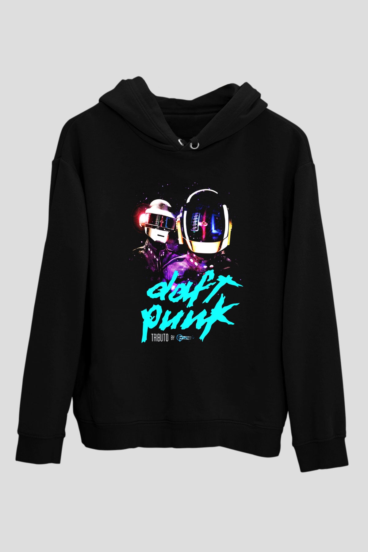 Daft Punk Siyah Unisex Hoodie