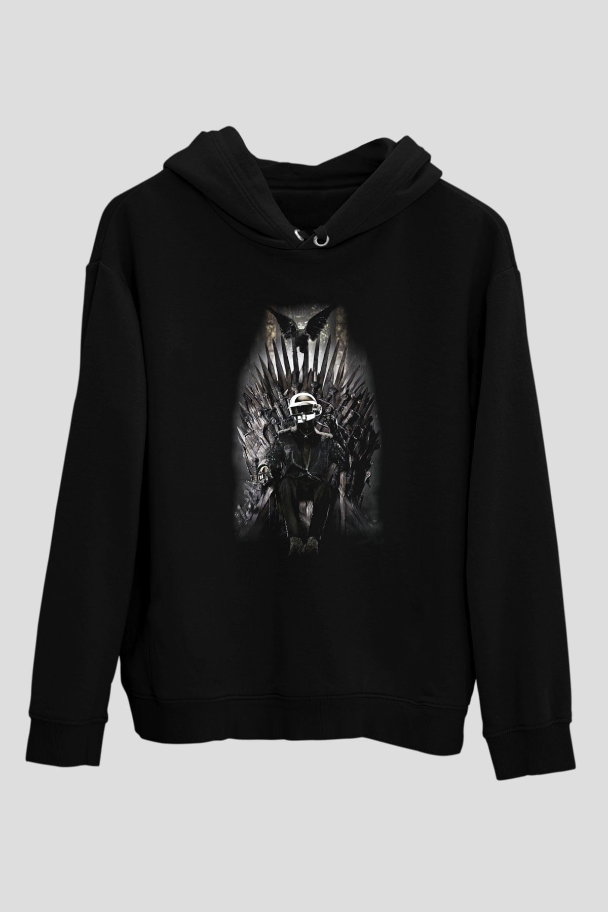 Daft Punk Siyah Unisex Hoodie