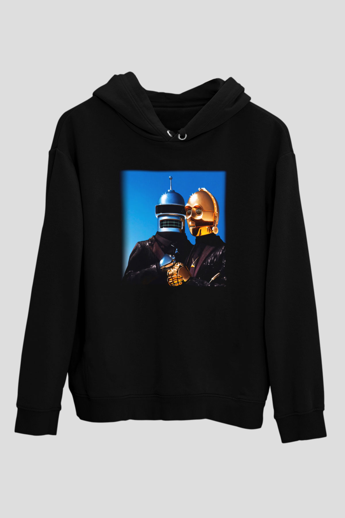Daft Punk Siyah Unisex Hoodie