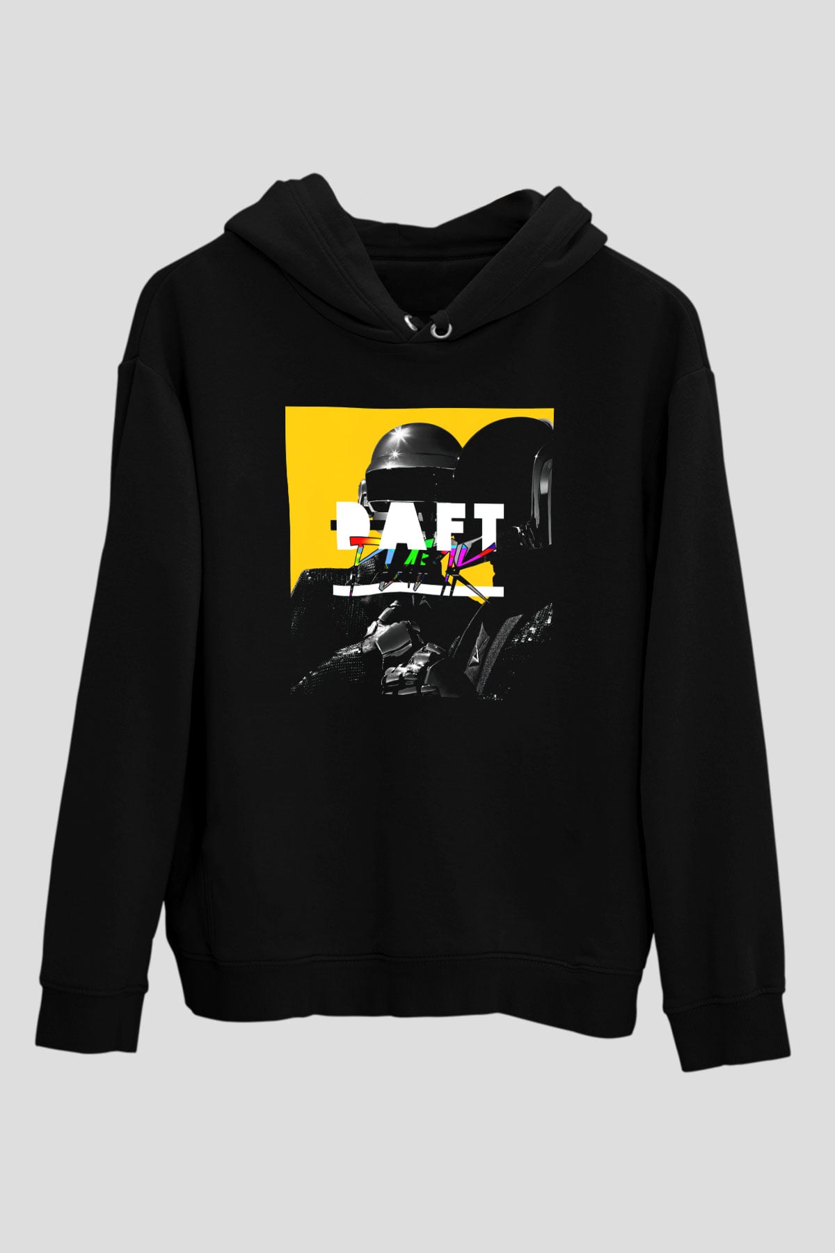 Daft Punk Siyah Unisex Hoodie