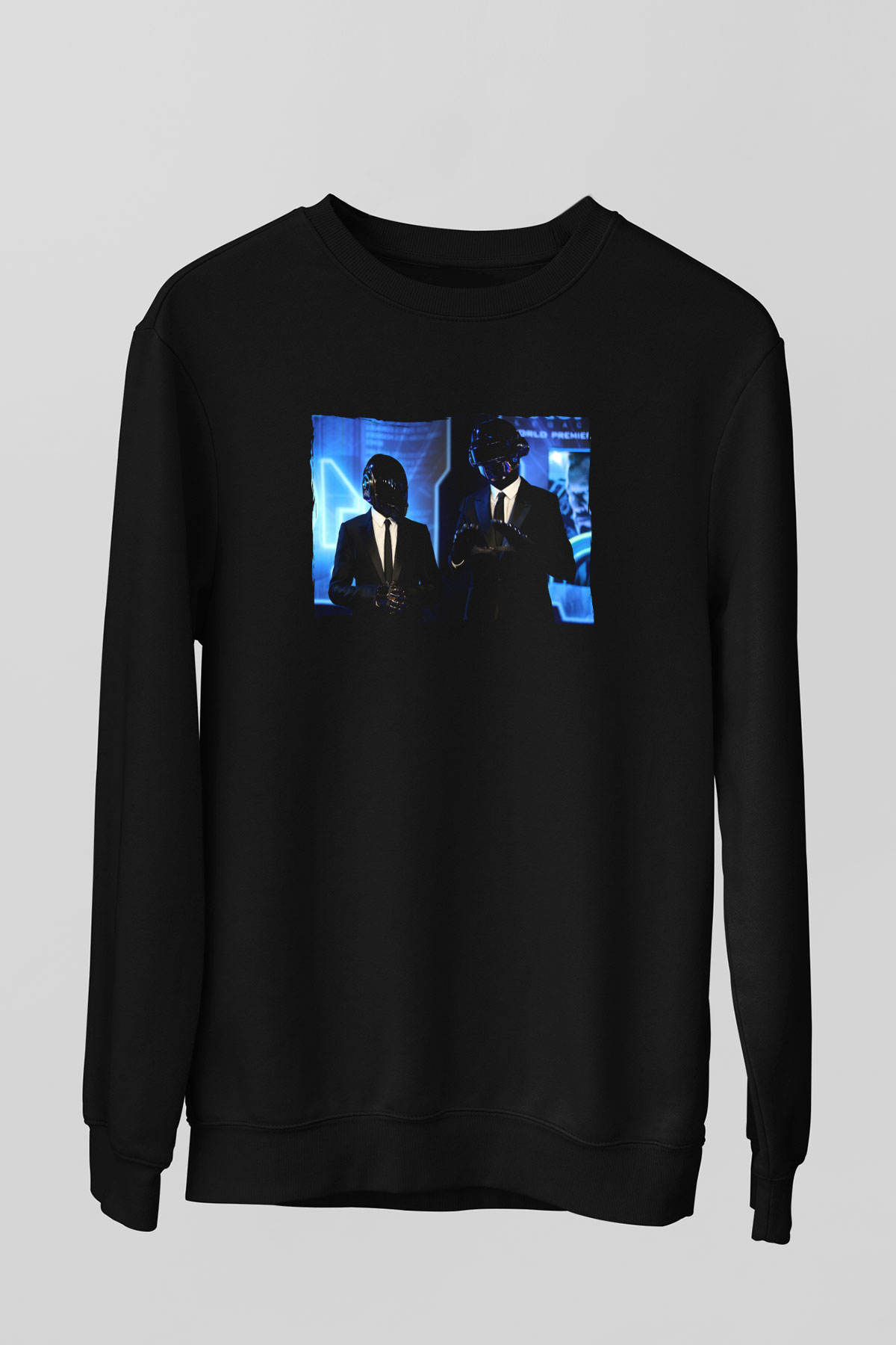 Daft Punk Siyah Unisex Sweatshirt