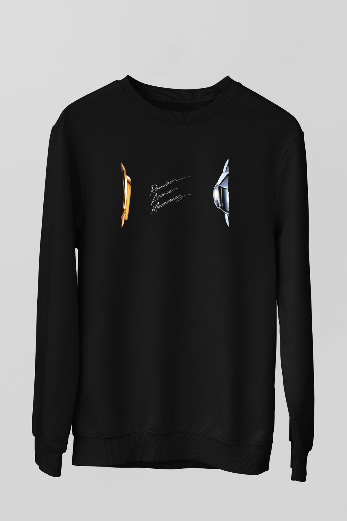 Daft Punk Siyah Unisex Sweatshirt