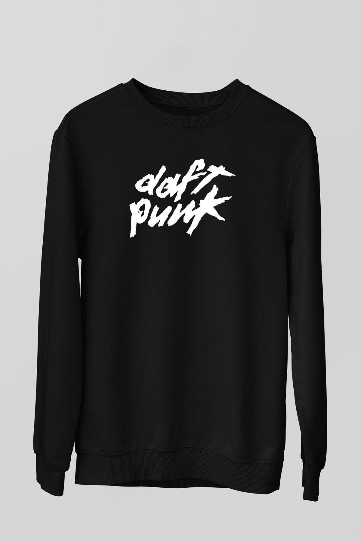 Daft Punk Siyah Unisex Sweatshirt