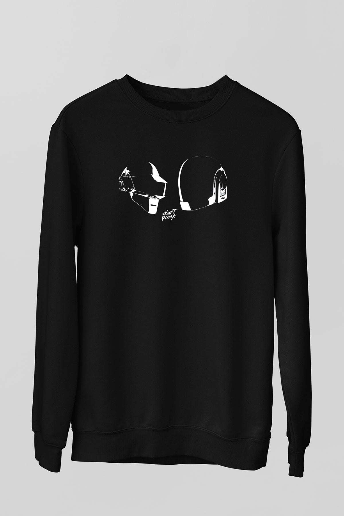Daft Punk Siyah Unisex Sweatshirt