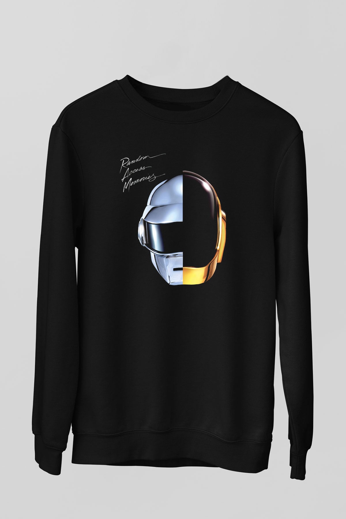 Daft Punk Siyah Unisex Sweatshirt