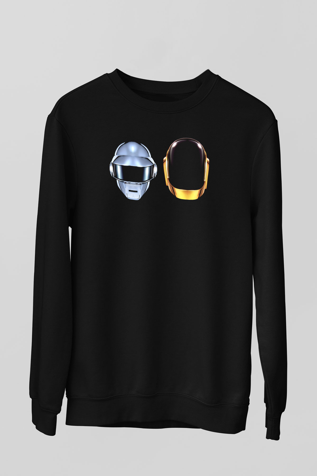 Daft Punk Siyah Unisex Sweatshirt
