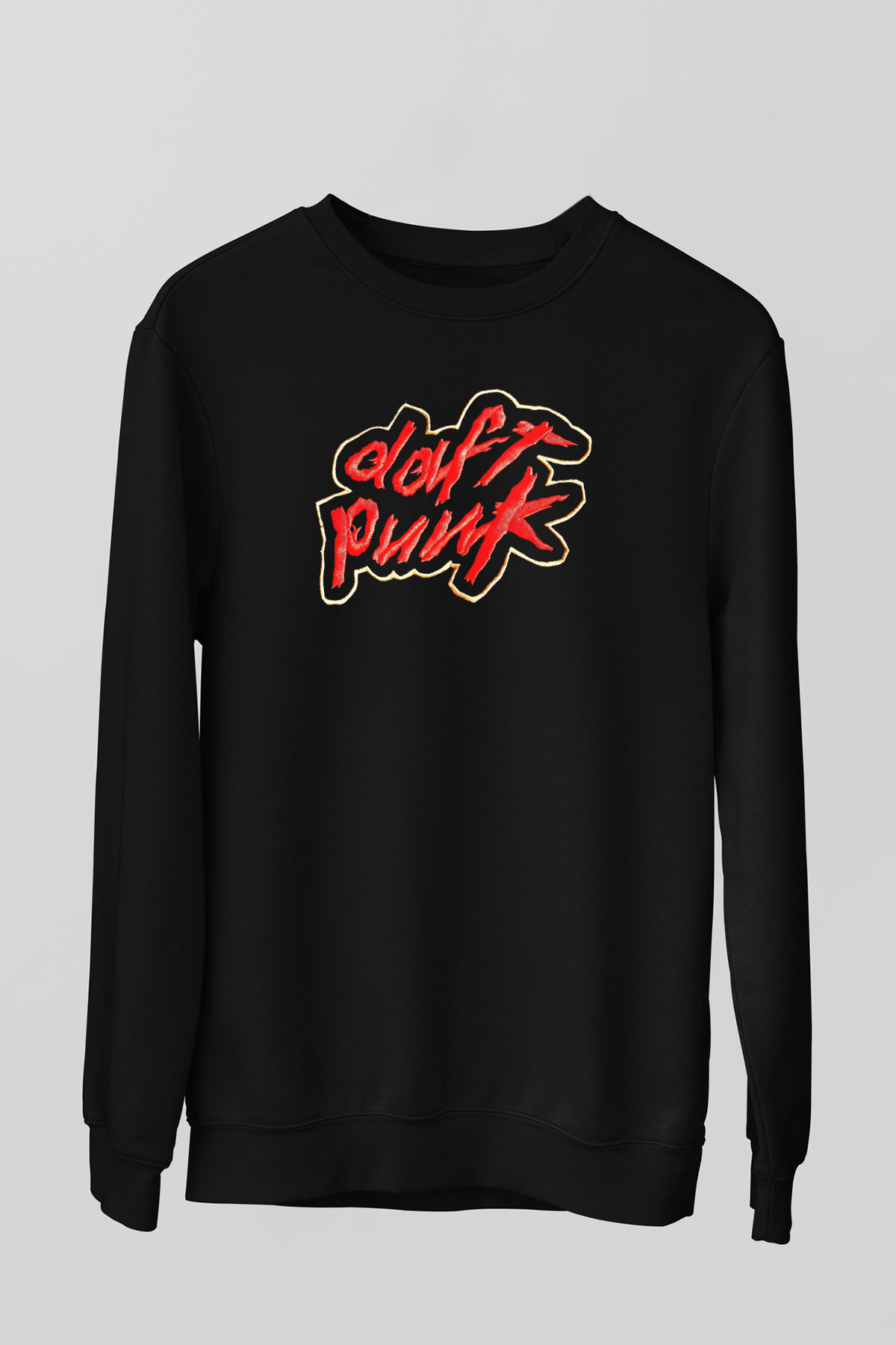 Daft Punk Siyah Unisex Sweatshirt