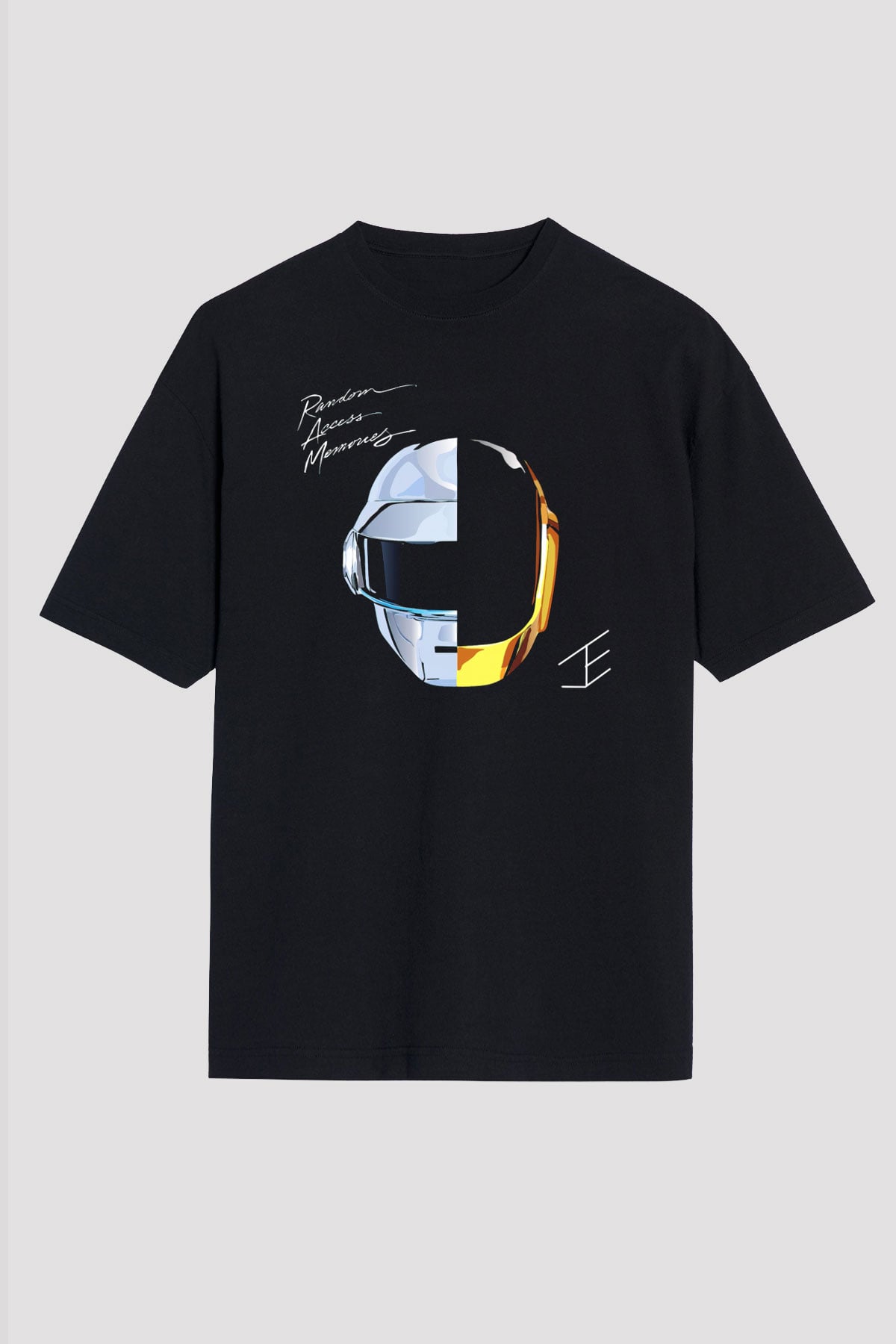 Daft Punk Siyah Unisex Tişört T-Shirt - TişörtFabrikası