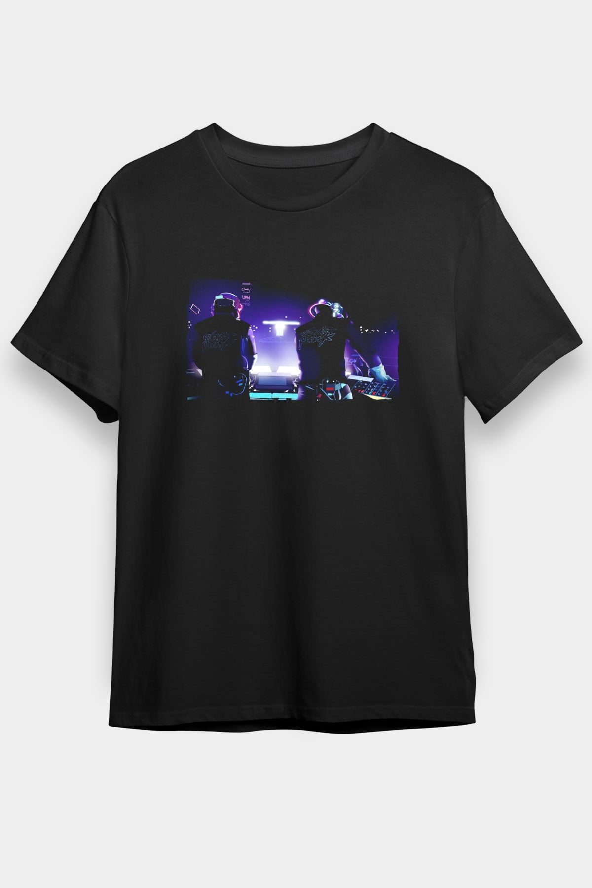 Daft Punk Siyah Unisex Tişört T-Shirt - TişörtFabrikası