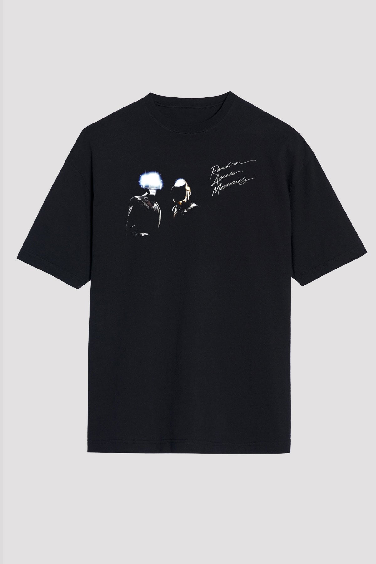 Daft Punk Siyah Unisex Tişört T-Shirt - TişörtFabrikası