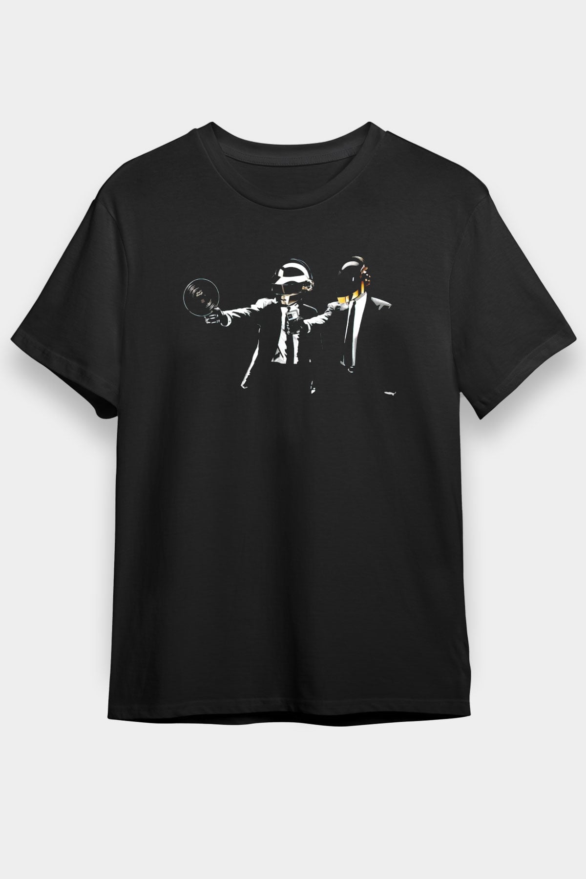 Daft Punk Siyah Unisex Tişört T-Shirt - TişörtFabrikası