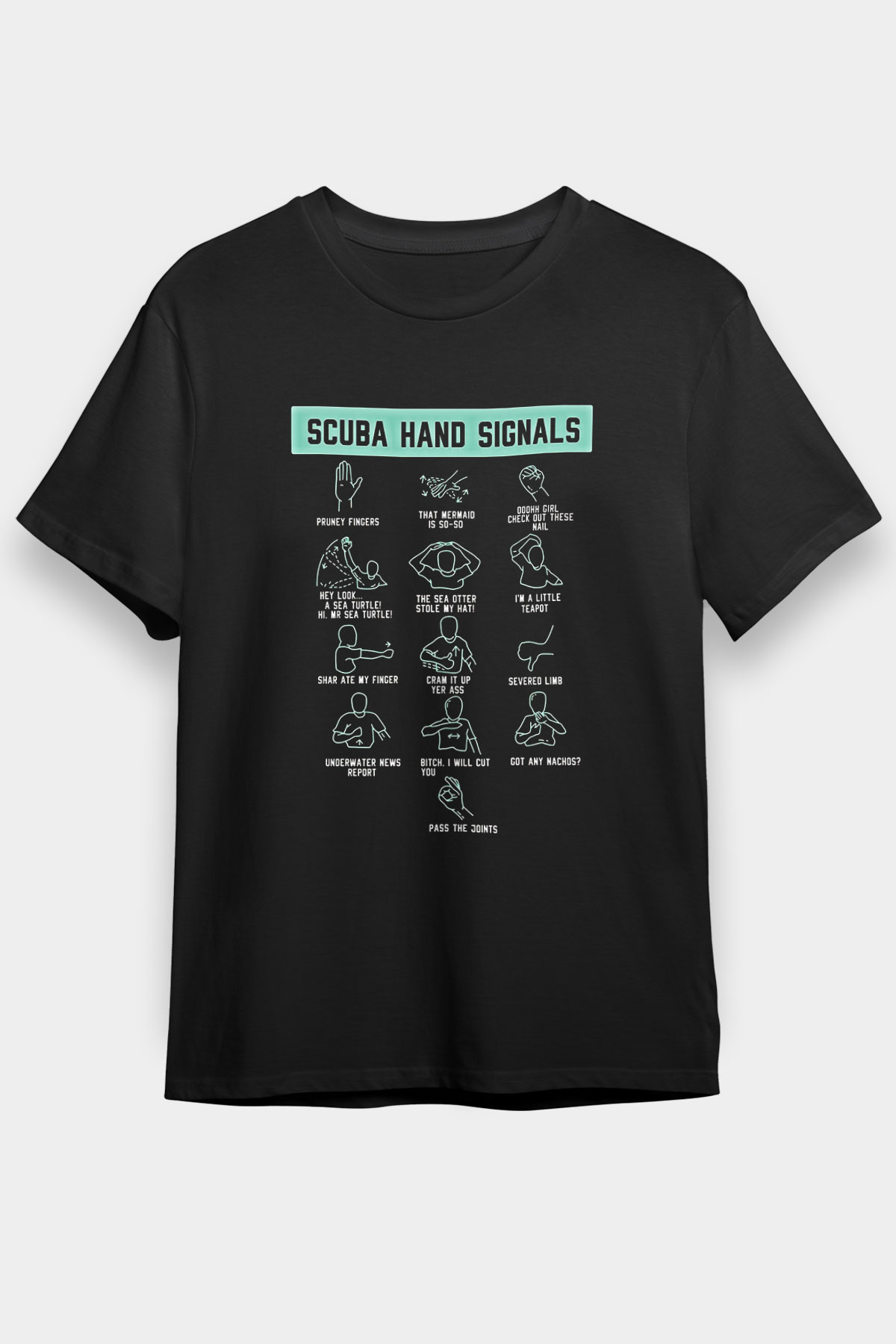 Dağcılık - Mountaineering Baskılı Unisex Siyah Tişört - Tshirt