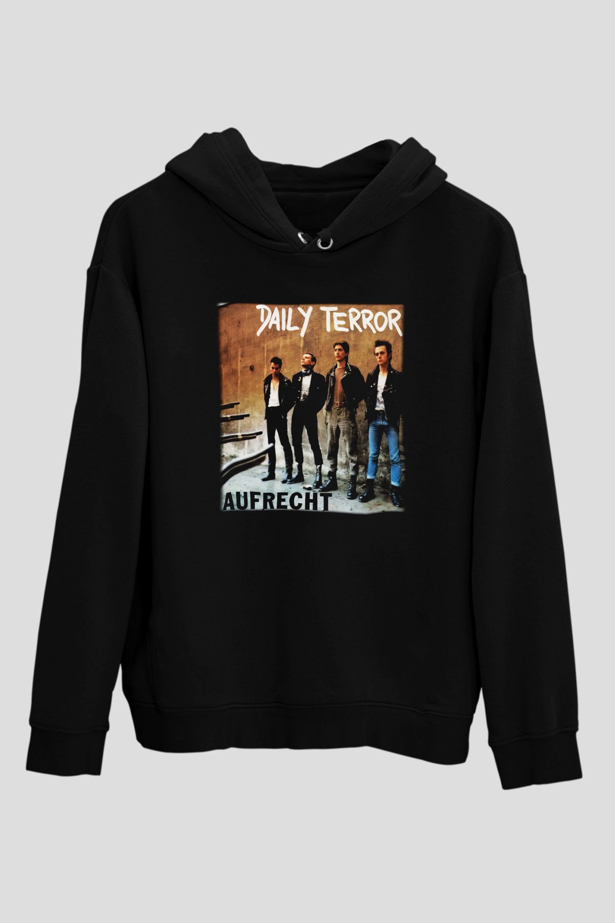 Daily Terror Siyah Unisex Hoodie