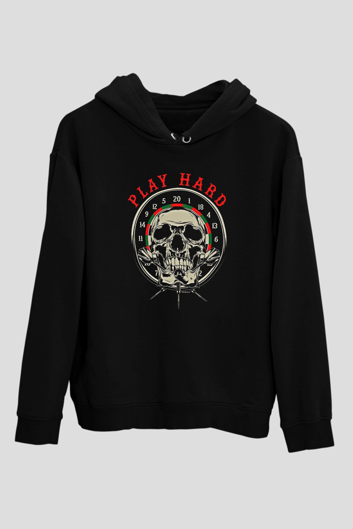 Dalgıçlık - Mountaineering Baskılı Unisex Siyah Hoodie
