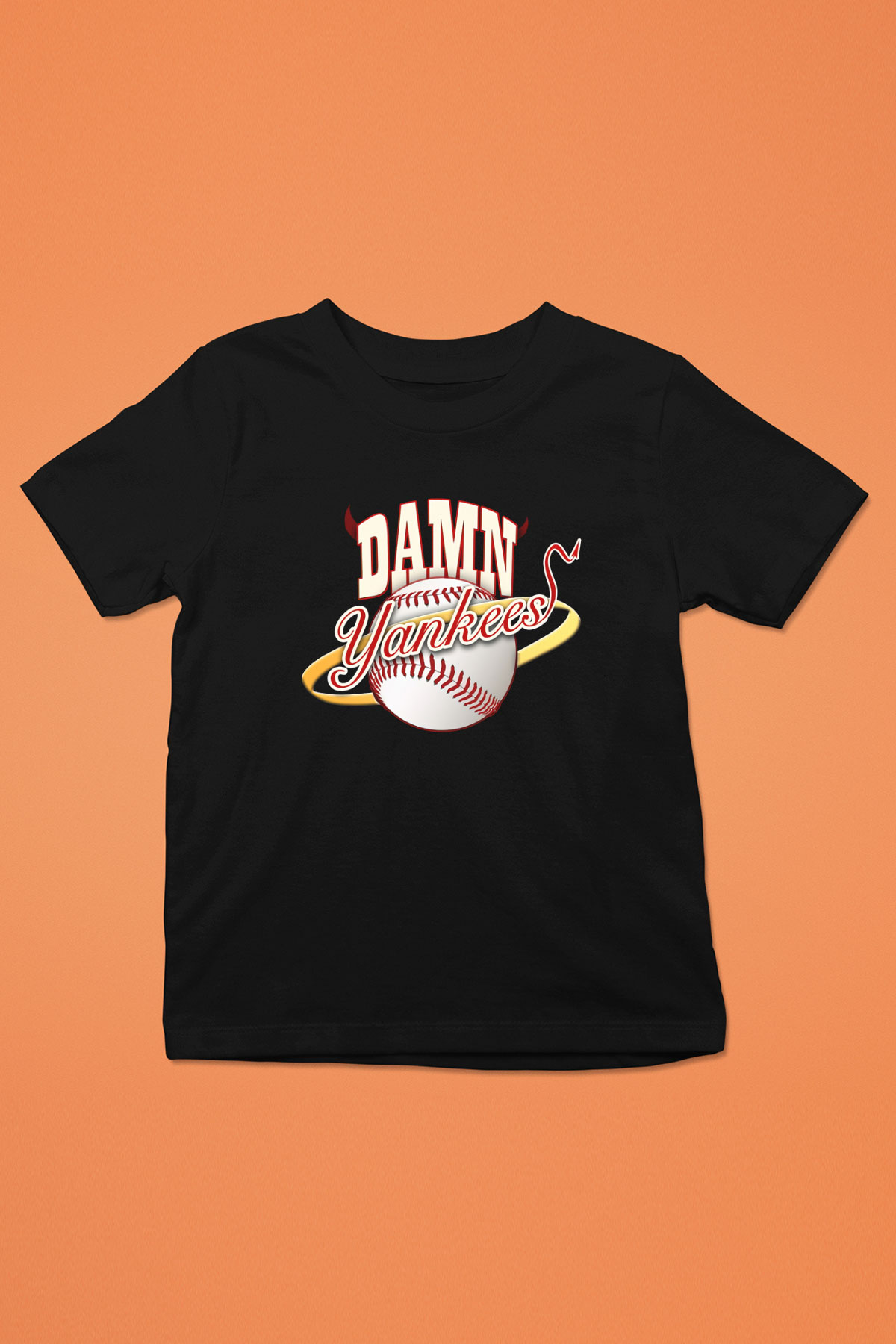 Damn Yankees Siyah Unisex Çocuk Tişört