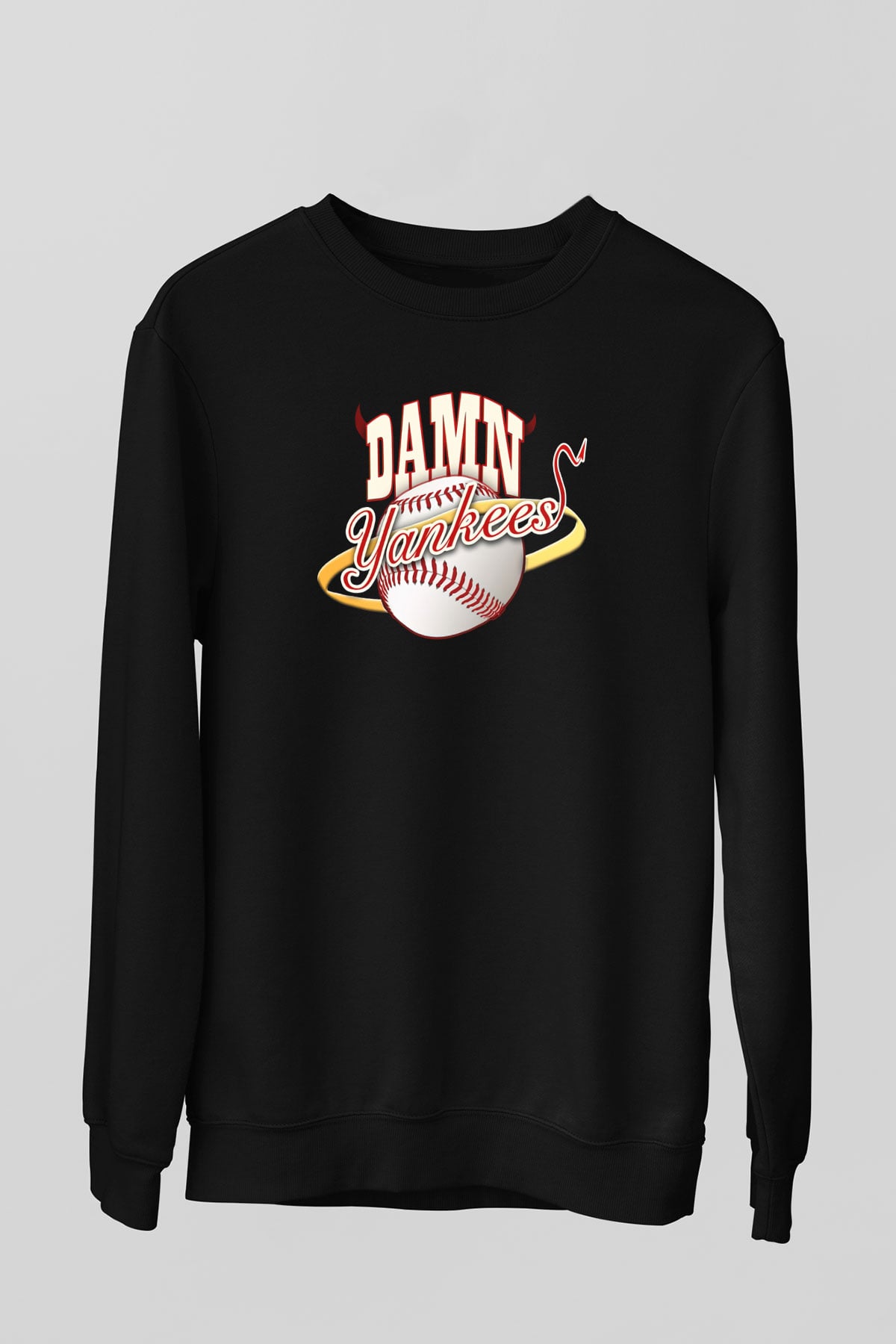 Damn Yankees Siyah Unisex Sweatshirt