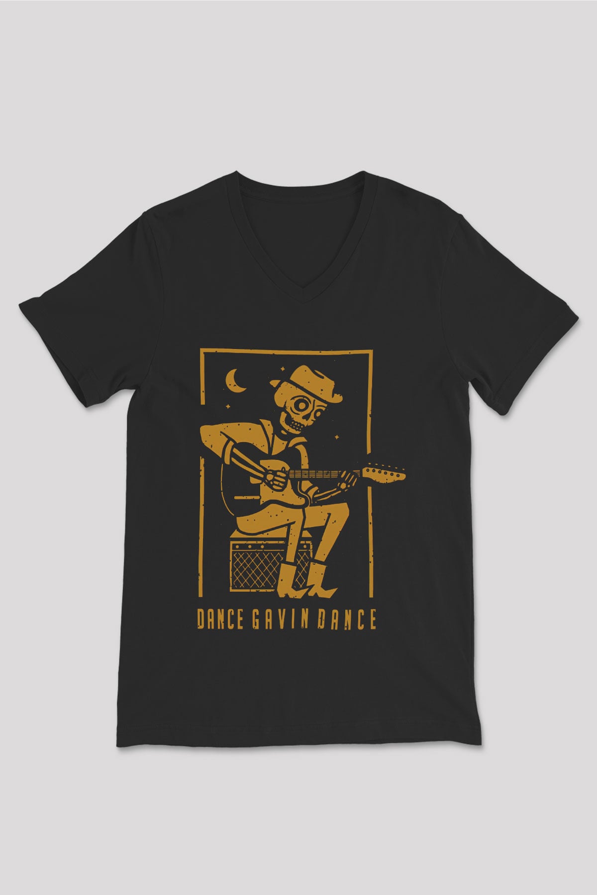 Dance Gavin Dance Siyah Unisex V Yaka Tişört