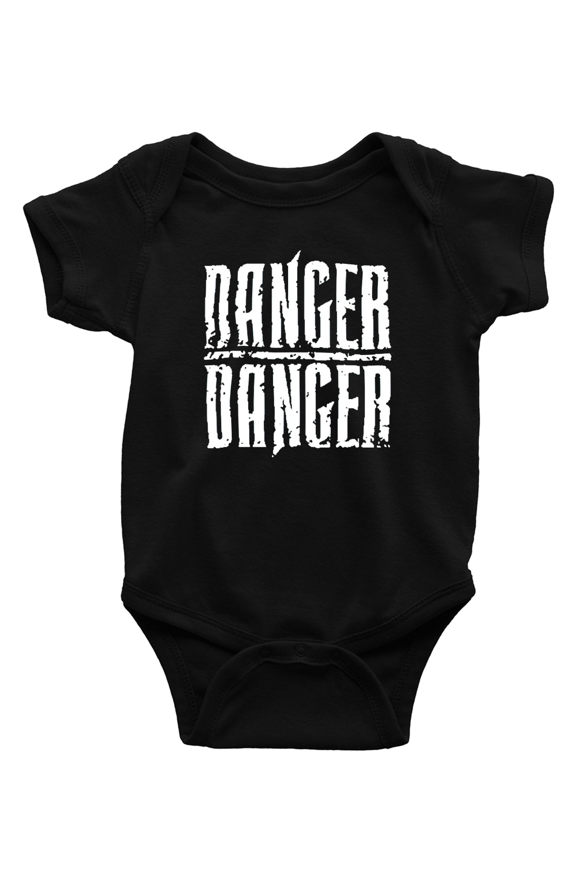 Danger Danger Siyah Bebek Body - Zıbın