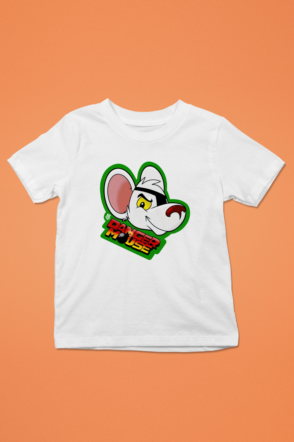 Danger Mouse Beyaz Unisex Çocuk Tişört